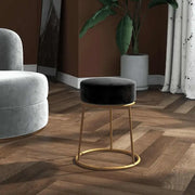 Ronde fluwelen poef voor stijl en comfort - Klapstoelen & krukken