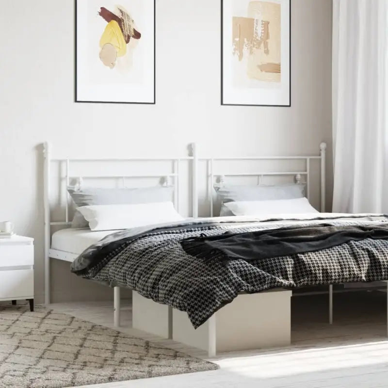 Ronded Buizen Hoofdbord voor een Strakke en Trendy Slaapkamer - Wit / 200 cm / 1 - Hoofdborden en voetborden