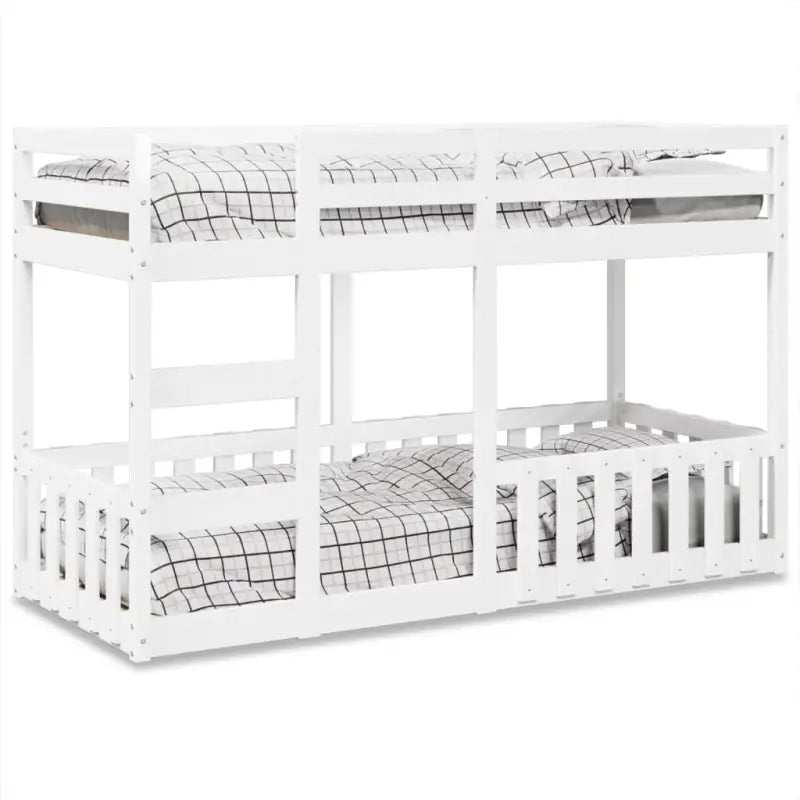 Ruimtebesparend stapelbedframe van massief grenenhout voor meerdere kinderen - Wit / 90 x 190 cm - Bedden & bedframes