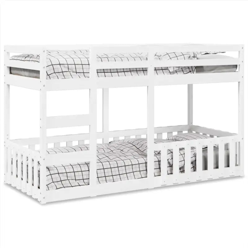 Ruimtebesparend stapelbedframe van massief grenenhout voor meerdere kinderen - Wit / 80 x 200 cm - Bedden & bedframes