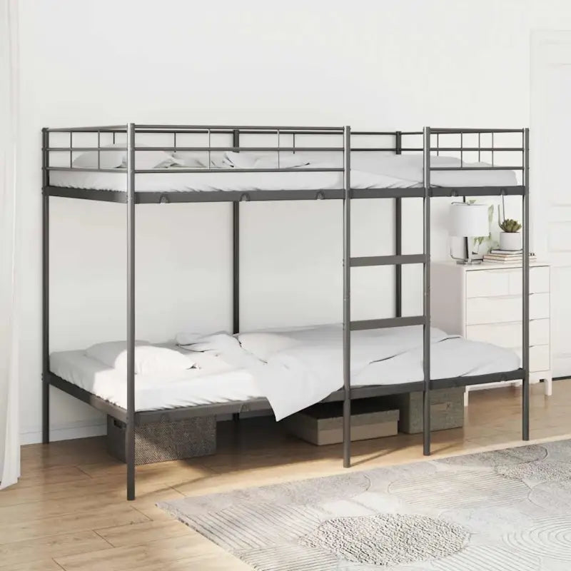 Ruimtebesparende stapelbed voor meerdere kinderen en gasten - Zwart / 107 x 203 cm - Bedden & bedframes