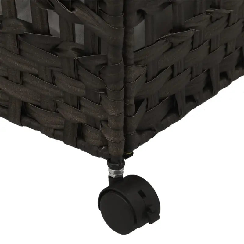 Rustieke wasmand met inklapbaar ontwerp en natuurlijke rattan textuur - Wasmanden