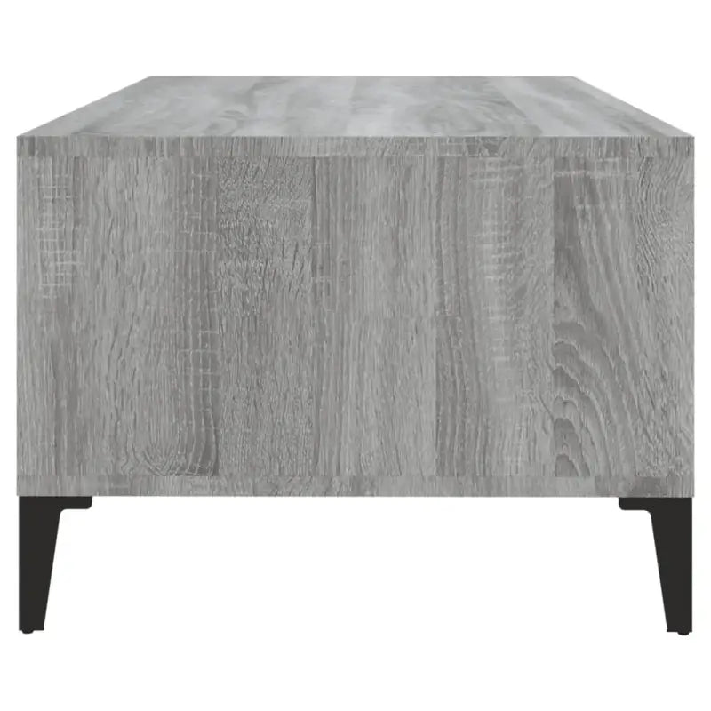 Salontafel in grijs Sonoma met bewerkt hout en industriële uitstraling - Salontafels