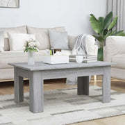 Salontafel in grijs sonoma met bewerkt hout voor een moderne uitstraling - Salontafels