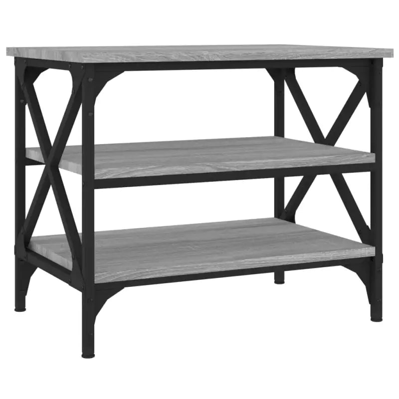 Salontafel in Grijs Sonoma met bewerkt hout voor industriële stijl - Salontafels