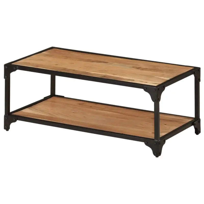 Salontafel in vintage stijl van massief ruw mangohout - 90 x 45 x 35 cm / 1 / Massief acaciahout - Salontafels