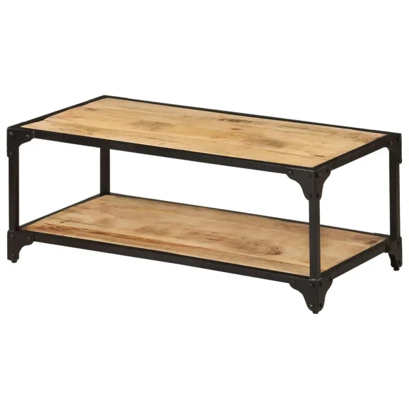 Salontafel in vintage stijl van massief ruw mangohout - Salontafels