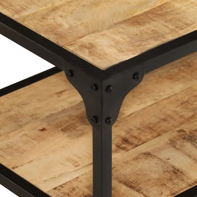 Salontafel in vintage stijl van massief ruw mangohout - Salontafels