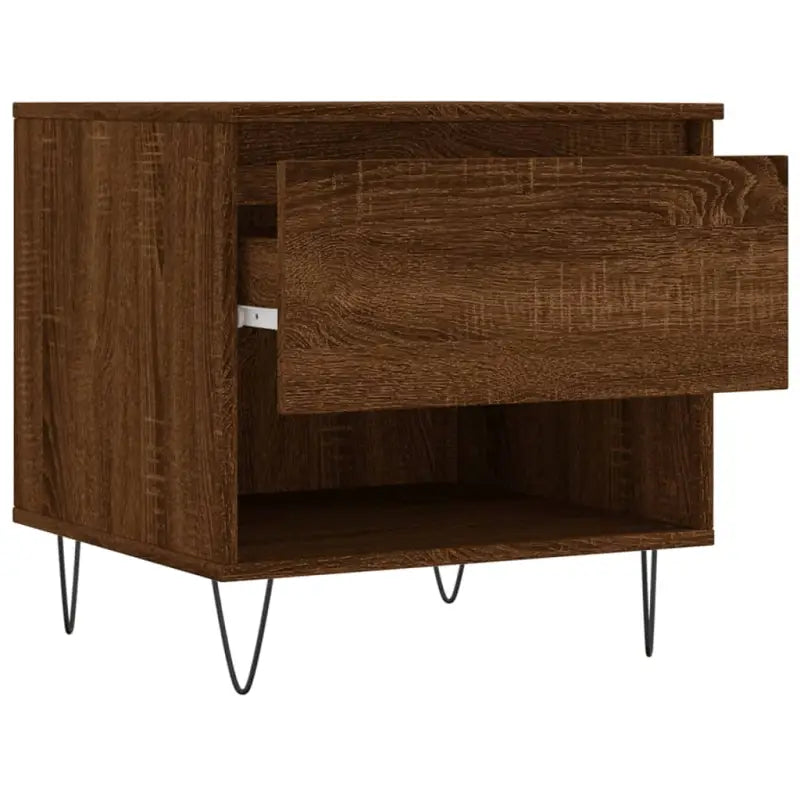 Salontafel met bewerkt hout en metalen poten voor een elegante woonkamer - Salontafels