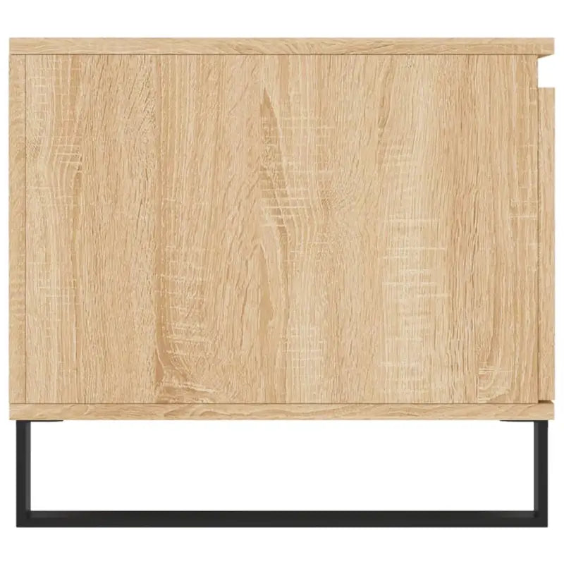 Salontafel met bewerkt hout en metalen poten voor een elegante woonkamer - Salontafels