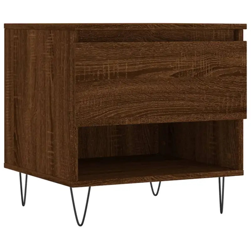 Salontafel met bewerkt hout en metalen poten voor een elegante woonkamer - Salontafels