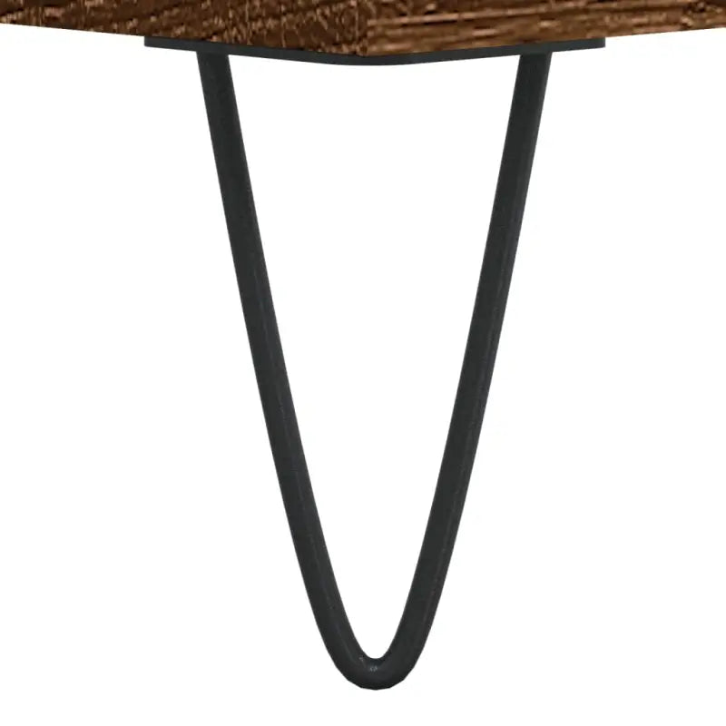 Salontafel met bewerkt hout en metalen poten voor een elegante woonkamer - Salontafels