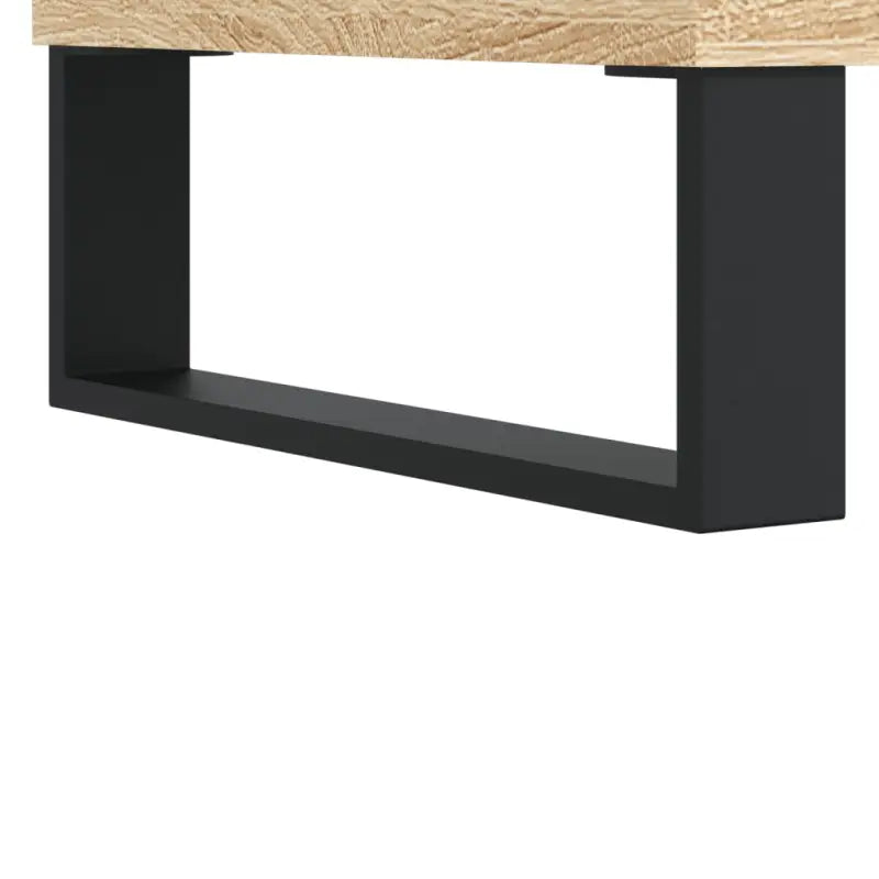 Salontafel met bewerkt hout en metalen poten voor een elegante woonkamer - Salontafels
