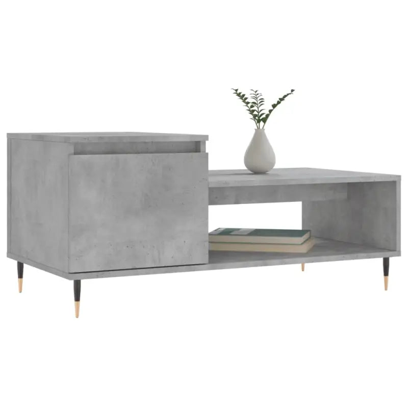 Salontafel met bewerkt hout en metalen poten voor een stijlvolle woonkamer - Salontafels