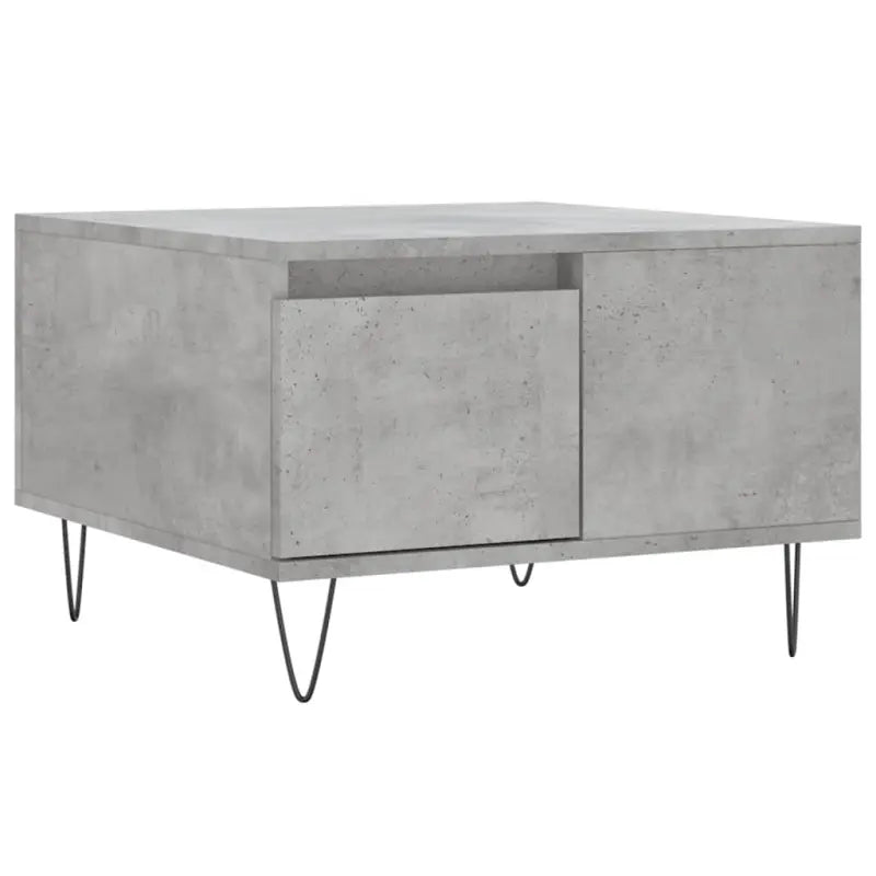 Salontafel met bewerkt hout en metalen poten voor moderne elegantie - Salontafels