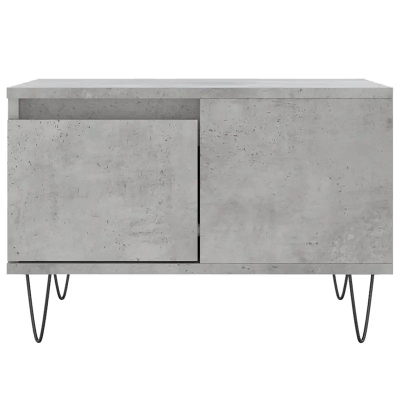 Salontafel met bewerkt hout en metalen poten voor moderne elegantie - Salontafels
