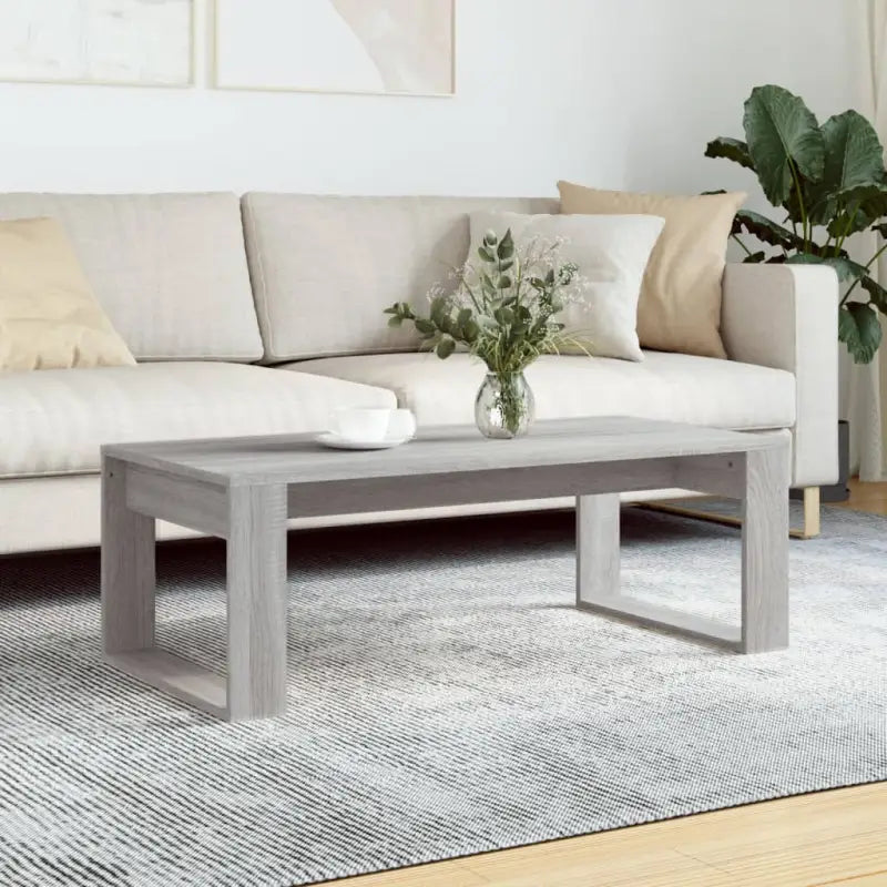 Salontafel met bewerkt hout voor elegante en stabiele woonkameraccessoire - Grijs sonoma / 1 - Salontafels