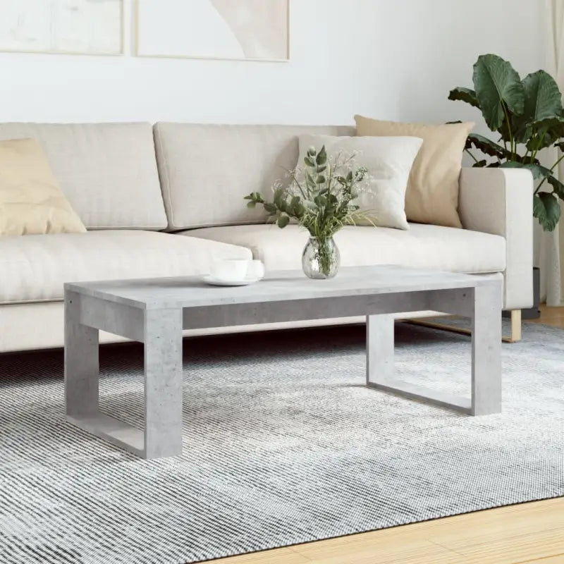 Salontafel met bewerkt hout voor elegante en stabiele woonkameraccessoire - Betongrijs / 1 - Salontafels