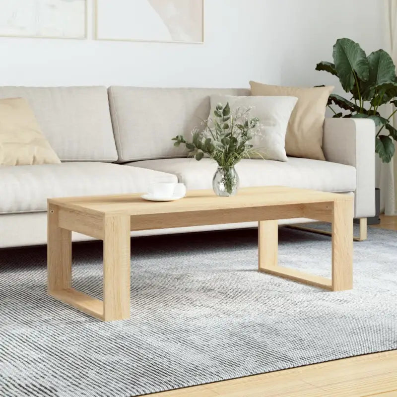Salontafel met bewerkt hout voor elegante en stabiele woonkameraccessoire - Sonoma eiken / 1 - Salontafels