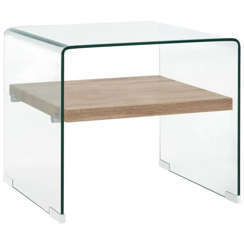 Salontafel met gehard veiligheidsglas voor eigentijdse charme - 50 x 50 x 45 cm / 1 - Salontafels