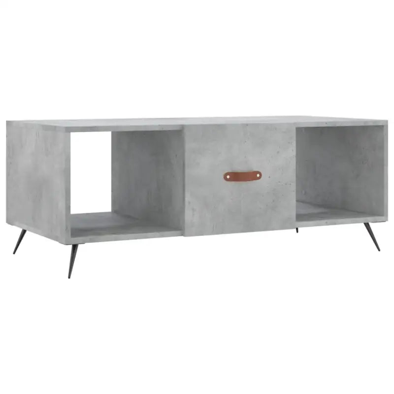 Salontafel met ijzeren poten en bewerkt hout voor elegante interieurs - Salontafels