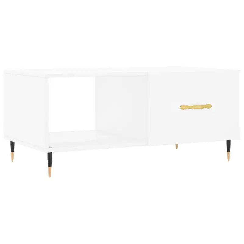 Salontafel met ijzeren poten en bewerkt hout voor elegante woonkamer - Salontafels