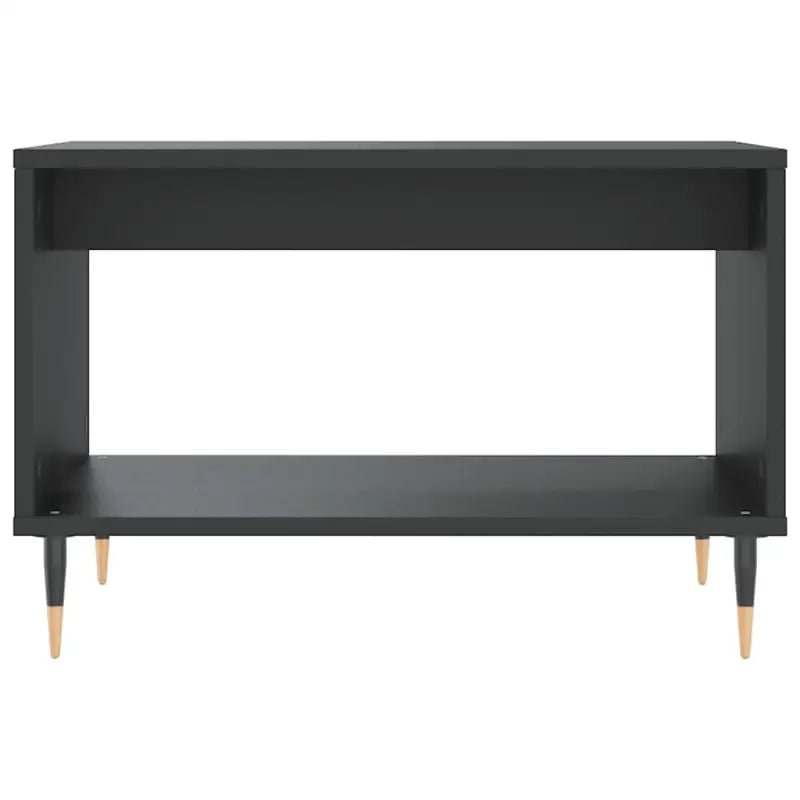 Salontafel met ijzeren poten en bewerkt hout voor elegante woonstijl - Salontafels