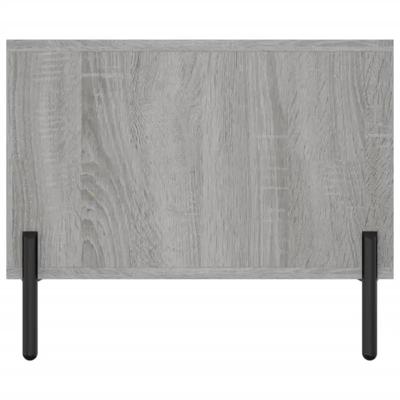 Salontafel met ijzeren poten in grijs Sonoma van bewerkt hout - Salontafels