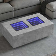 Salontafel met LED-infinity spiegel van bewerkt hout voordelig - Salontafels
