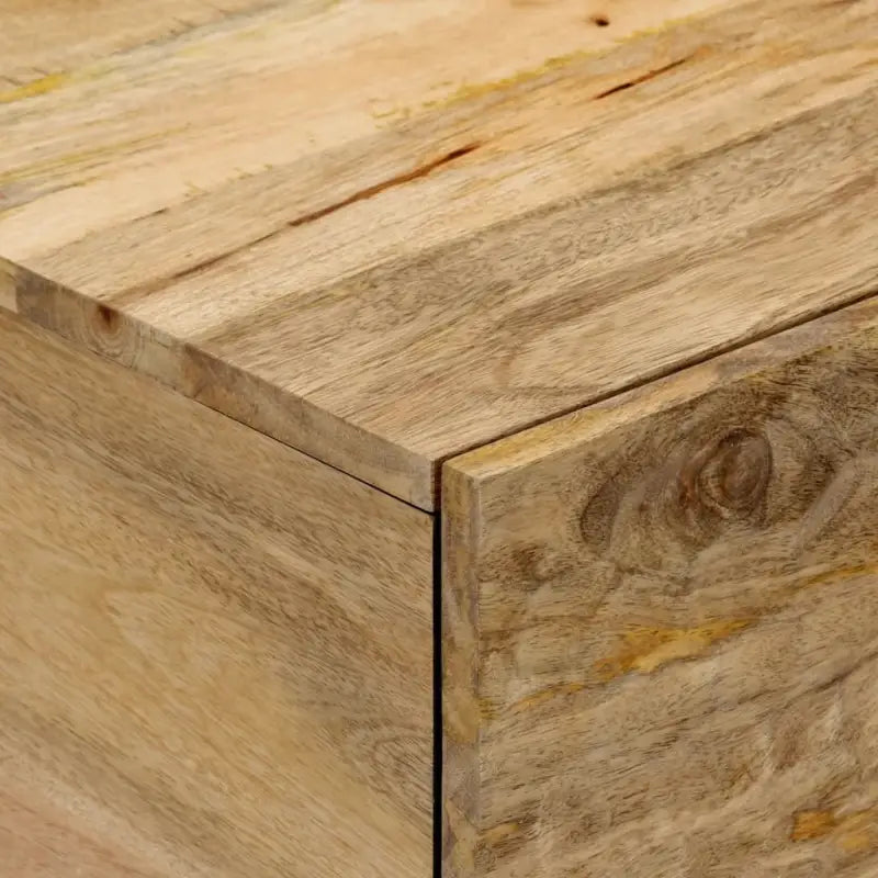 Salontafel met massief mangohout en ijzeren poten voor een elegante woonkamer - Salontafels