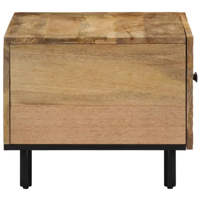 Salontafel met massief mangohout en ijzeren poten voor een elegante woonkamer - Salontafels