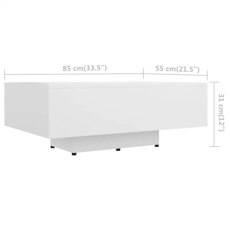 Salontafel met modern design van bewerkt hout voor in de woonkamer - Salontafels