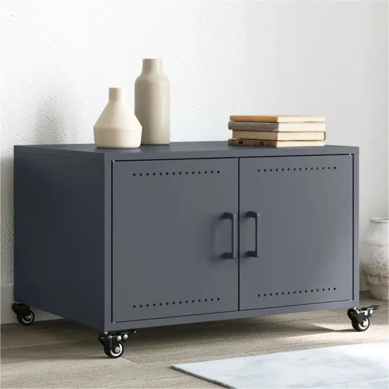 Salontafel met stabiel koudgewalst staal frame en trendy design - Antraciet / 1 - Salontafels