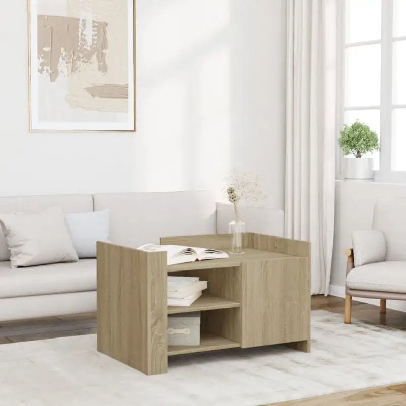 Salontafel van bewerkt hout in grijs Sonoma stijl - Sonoma eiken / 1 / 80 cm - Salontafels