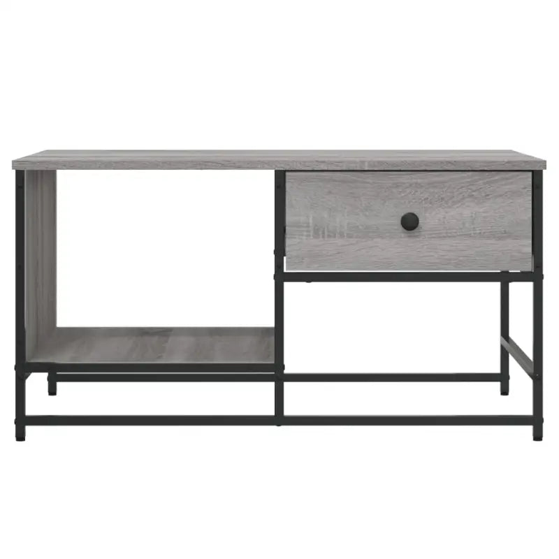 Salontafel van bewerkt hout in grijs sonoma stijl - Salontafels