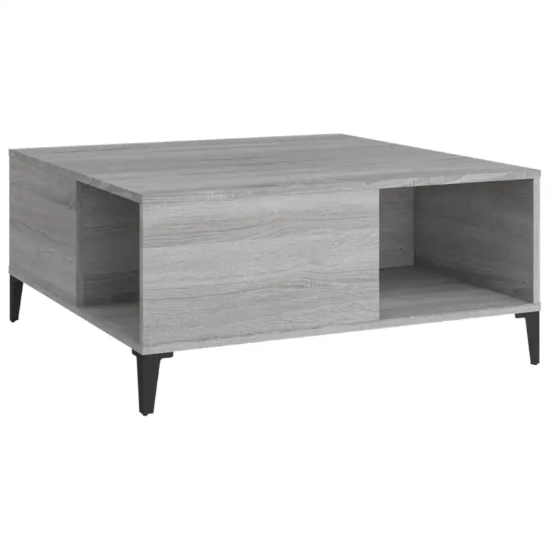 Salontafel van bewerkt hout in grijs Sonoma voor een stijlvolle kamer - Salontafels