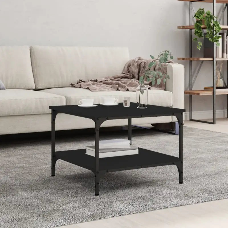 Salontafel van bewerkt hout met elegante en vochtbestendige afwerking - Salontafels