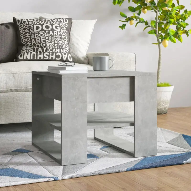 Salontafel van bewerkt hout met hoogwaardig en stabiel ontwerp - Betongrijs / 1 - Salontafels