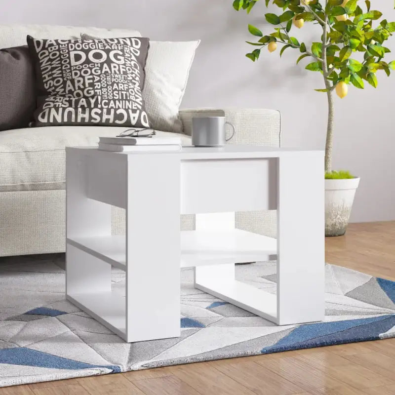 Salontafel van bewerkt hout met hoogwaardig en stabiel ontwerp - Wit / 1 - Salontafels