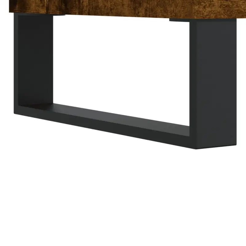 Salontafel van bewerkt hout met metalen poten voor een elegante woonkamer - Salontafels