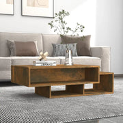 Salontafel van bewerkt hout met opbergruimte voor woonkamer en kantoor - Salontafels