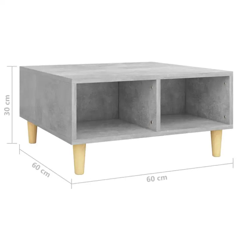 Salontafel van bewerkt hout met Scandinavische charme en opbergruimte - Salontafels