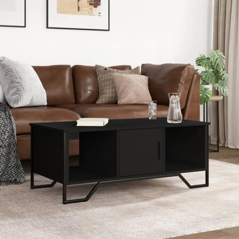 Salontafel van bewerkt hout voor een elegante en eenvoudig schoon woonkamer - Salontafels