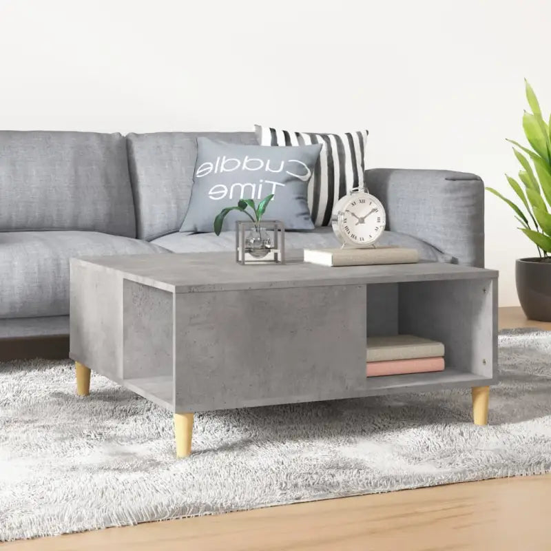 Salontafel van bewerkt hout voor een elegante en stevige uitstraling - Betongrijs / 1 - Salontafels