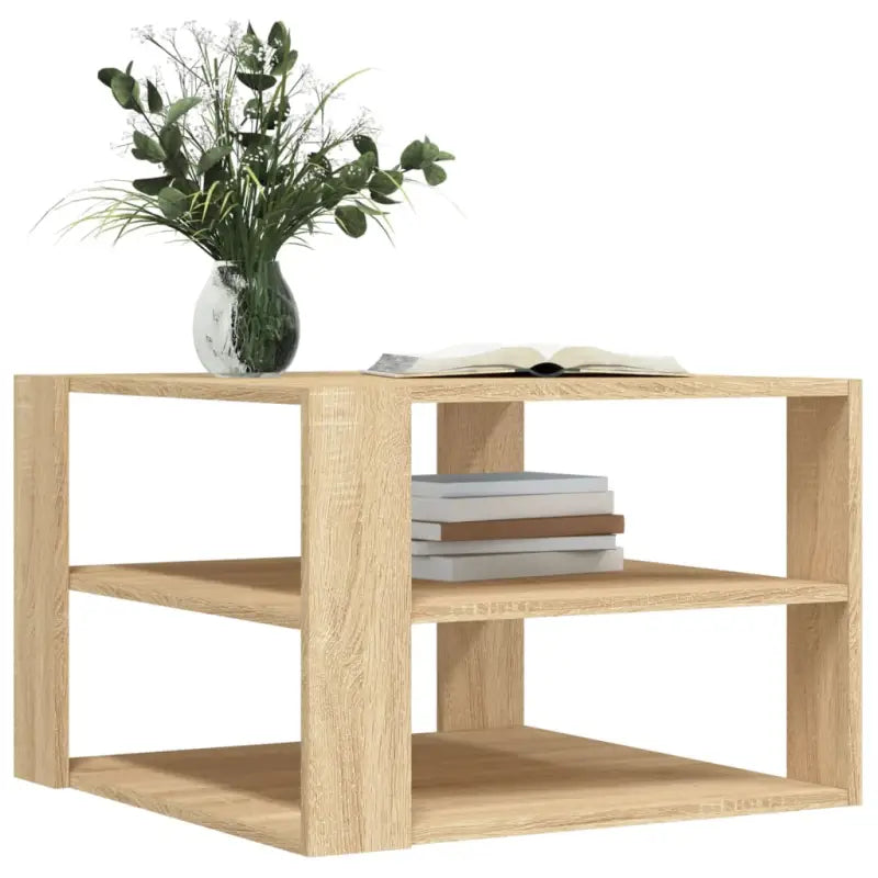 Salontafel van bewerkt hout voor een elegante woonkamer uitstraling - Salontafels