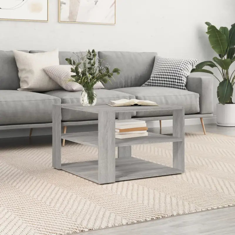 Salontafel van bewerkt hout voor een elegante woonkamer uitstraling - Grijs sonoma / 1 - Salontafels