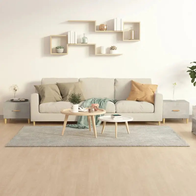 Salontafel van bewerkt hout voor een stevige en stijlvolle uitstraling - Betongrijs / 2 - Salontafels