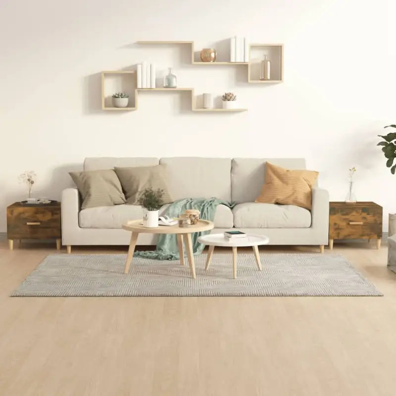 Salontafel van bewerkt hout voor een stevige en stijlvolle uitstraling - Gerookt eiken / 2 - Salontafels