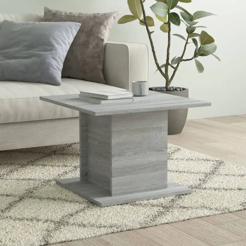 Salontafel van bewerkt hout voor een stoer en duurzame woonkamer - Grijs sonoma / 55.5 x 55.5 x 40 cm / 1 - Salontafels