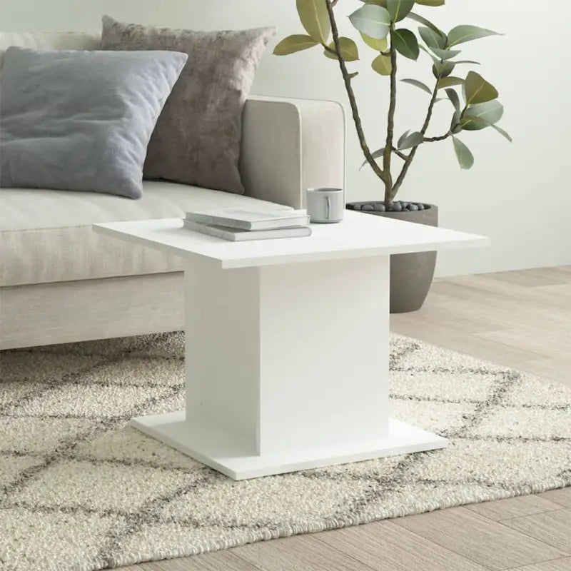 Salontafel van bewerkt hout voor een stoer en duurzame woonkamer - Wit / 55.5 x 55.5 x 40 cm / 1 - Salontafels